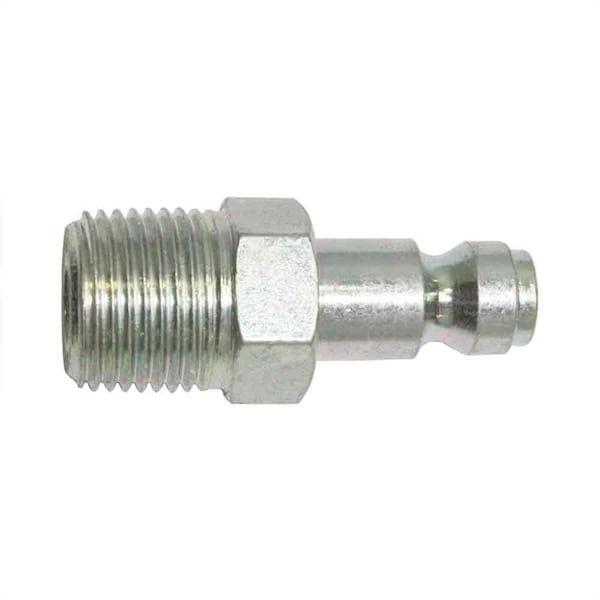 Interstate Pneumatics 1/4 Inch Automotive Steel Coupler Plug x 3/8 Inch Male NPT, PK 25 CPA461-25K - main